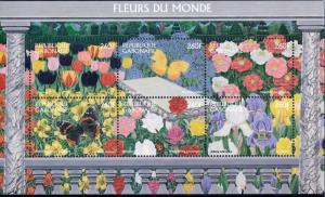 [64884] Gabon 1997 Flora Flowers Blumen Butterflies Sheet MNH