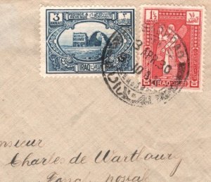 IRAQ Air Mail Cover Baghdad SWITZERLAND Olten via Egypt Cairo 1930 MA199