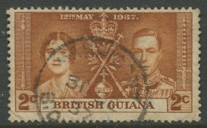 STAMP STATION PERTH British Guiana #227 Coronation Issue Used CV$0.30