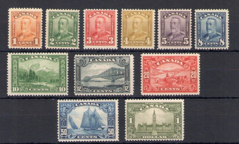 1928-29 CANADA - Stanley Gibbons 275-285 - Parliament - 11 Value Series - MNH**