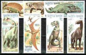 Kampuchea 1986 Prehistoric Animals complete unmounted min...