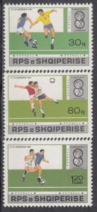 Albania MNH Sc 2274-76 Mi 2362-64 Soccer