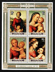 Penrhyn-Sc#263a- id8-unused NH sheet-Art-Christmas-Paintings-1