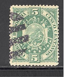 Bolivia 42 used - Thin Paper - SCV $ 1.25 (DT)