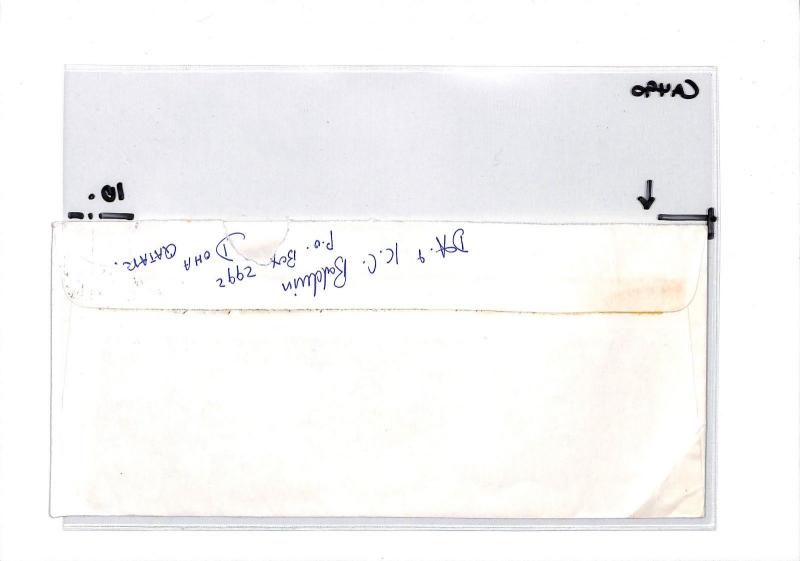 CA490 1981 Qatar Doha Airmail Cover PTS