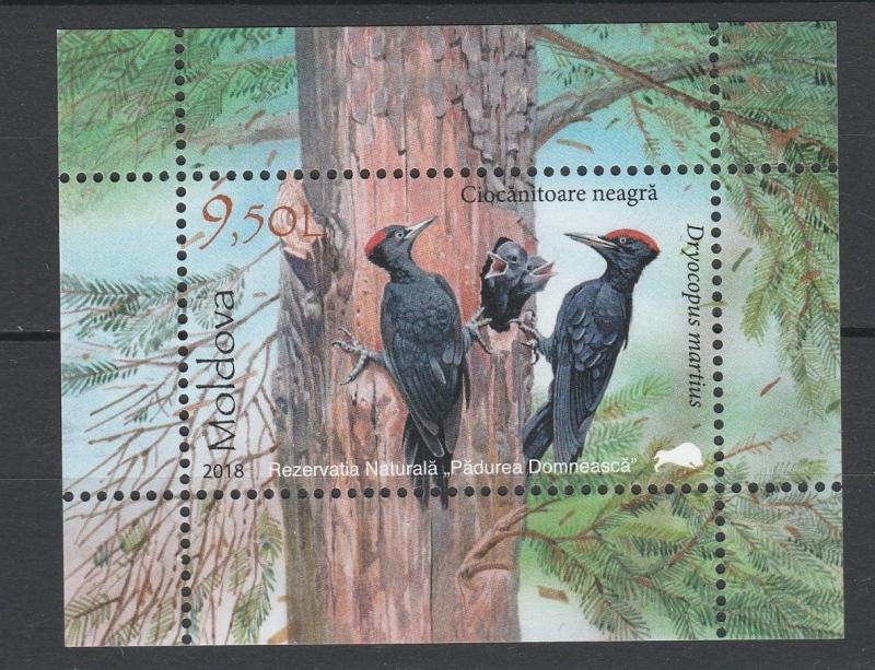 Moldova 2018 Birds MNH Block