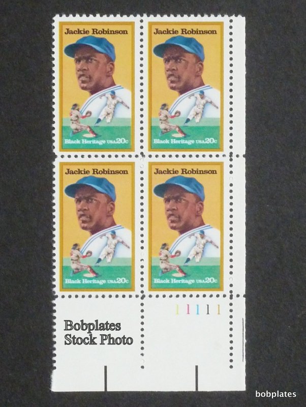 BOBPLATES #2016 Jackie Robinson Plate Block F-VF MNH ~ See Details for #s/Pos