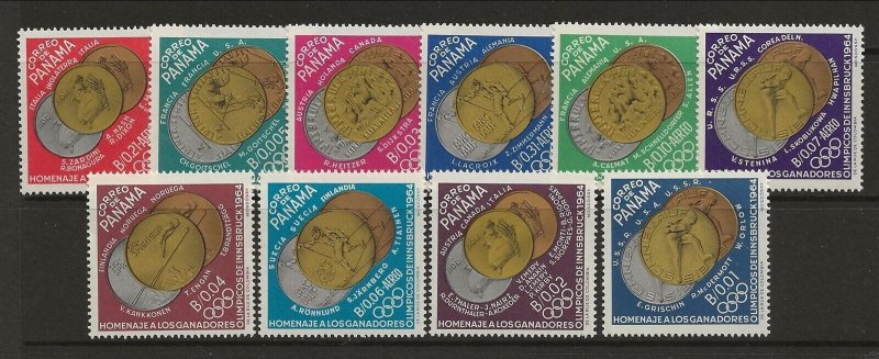 PANAMA Sc 456-456J NH issue of 1964 - OLYMPICS