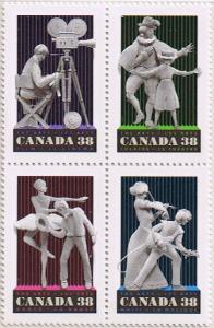 Canada Mint VF-NH #1255a Performing Arts block/4
