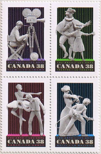 Canada Mint VF-NH #1255a Performing Arts block/4