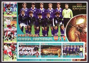 Somalia, 2002 Cinderella issue. Portugal`s Soccer Team. W. Cup Soccer. IMPERF. ^