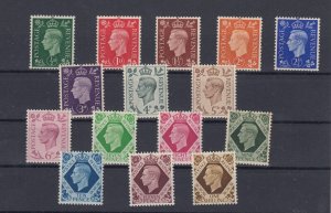 GB KGVI 1937 Set To 1/- SG462/475 MNH BP9868