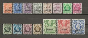 MOROCCO AGENCIES/TANGIER 1949 SG 261/75 USED Cat £325