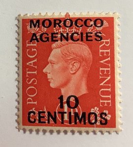 Morocco, British Post Office 1937 Scott 84 MH - 10c, King George VI