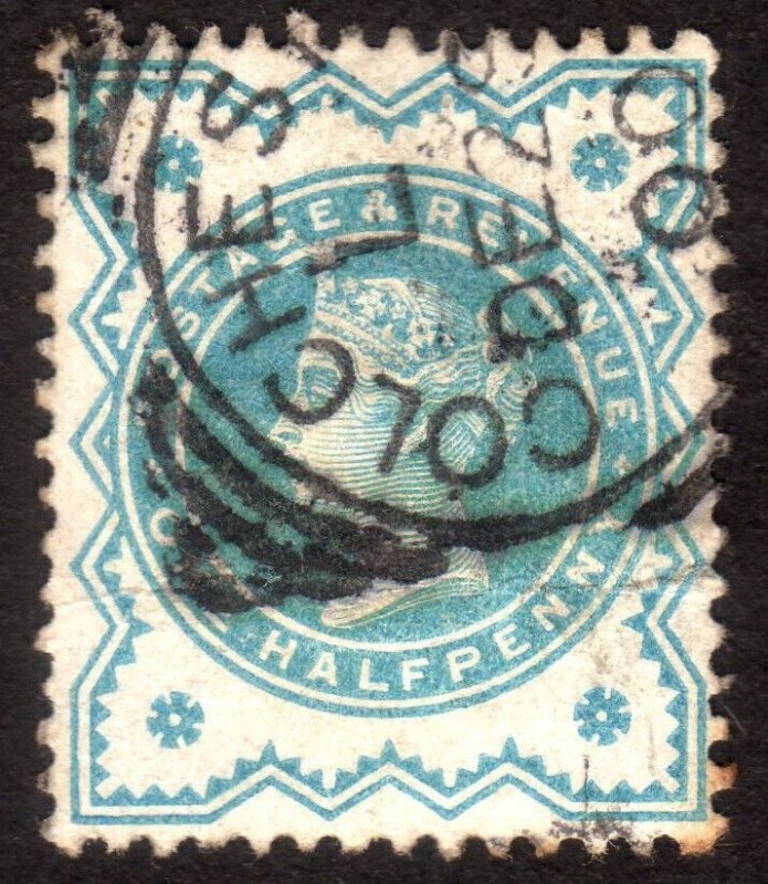 1900, Great Britain, 1/2p, Used, Sc 125, Sg 213