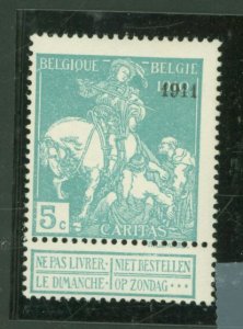 Belgium #B15 Unused Single