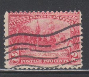 United States,  2c Jamestown (SC# 329) Used