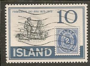 Iceland    Scott 449   Stamp Centenary       Used