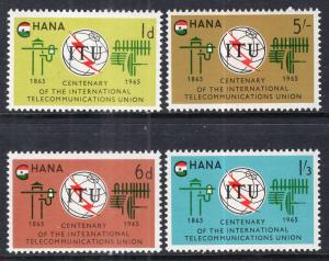 Ghana 204-207 ITU MNH VF