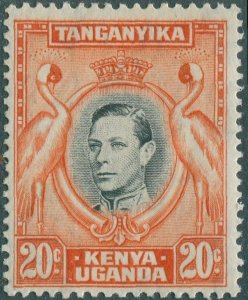 Kenya Uganda Tanganyika 1938 SG139b 20c Cranes KGVI MLH