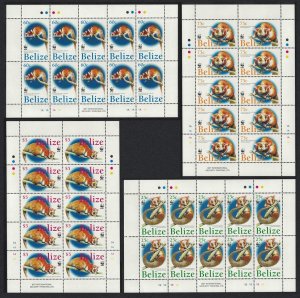 Belize WWF American Woolly Opossum 4 Sheetlets 10 sets 2004 MNH