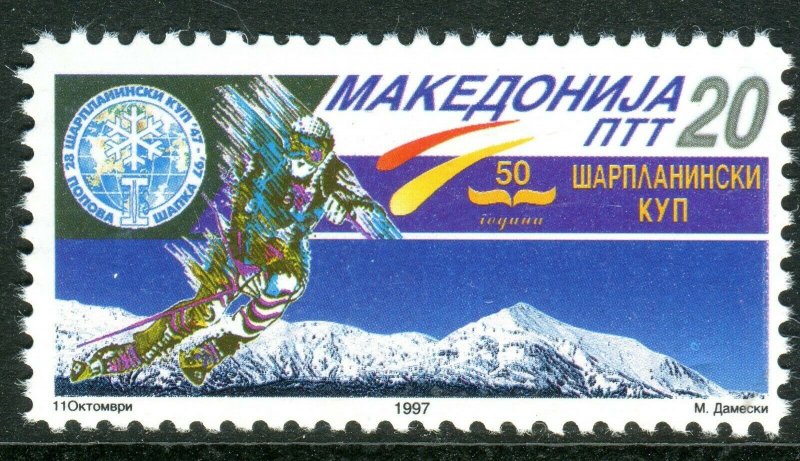 044 - MACEDONIA 1997 - Championship of Alpine Skiing - MNH Set