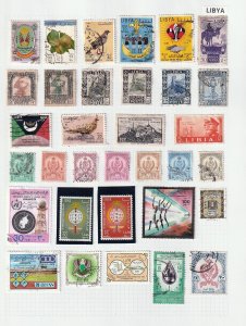 LIBYA OLD/Modern M&U Collection on Pages(Aprx 80 Items)Goy2989