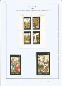 STAFFA - 1982 - Mediaeval Scenes - Sheets - Mint Light Hinged -Private Issue