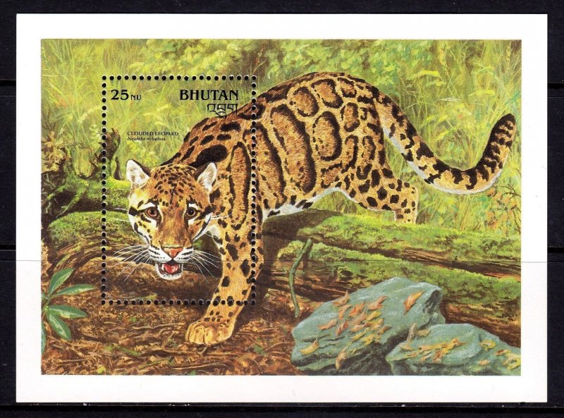 Bhutan MNH S/S 931 Endangered Leopard 1990