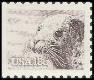 US 1882 American Wildlife Harbor Seal 18c single (1 stamp) MNH 1981