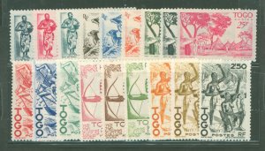 Togo #309-326 Mint (NH) Single (Complete Set)