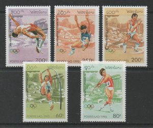 Thematic Stamps Sports - LAOS 1995 OLYMPICS 96 5v 1441/5 mint