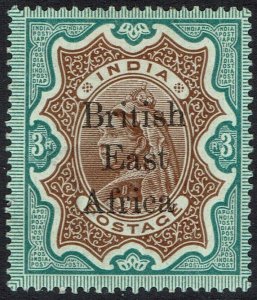 BRITISH EAST AFRICA 1895 QV INDIA 3R 