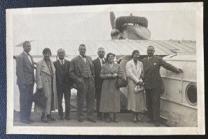 1934 Stuttgart Germany RPPC Postcard Cover To Zurich Switzerland Flying Boat