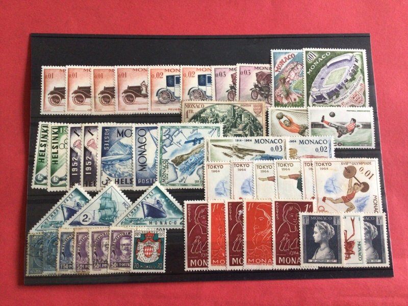 Monaco Mixed Mostly Mint Never Hinged Stamps R39130