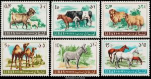 Lebanon Scott 453-458 Mint never hinged.