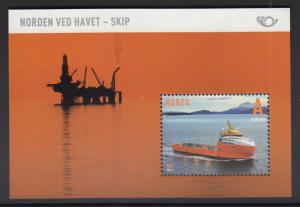 Norway 2014 Souvenir sheet A Europa Platform supply vessel MS Normand Arctic