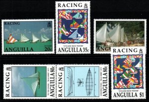 ANGUILLA SG890/5 1992 SAILING RACING MNH