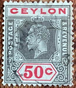 Ceylon #240 Used Single King Edward VII L21