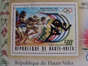 Upper Volta Stamp-1976  OLYMPIC GAMES-MONTREAL'76 CTO MNH-S/S SHEET