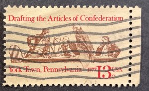 US #1726 Used F/VF 13c Drafting Articles Confederation York Town 1977 [G14.5.2]