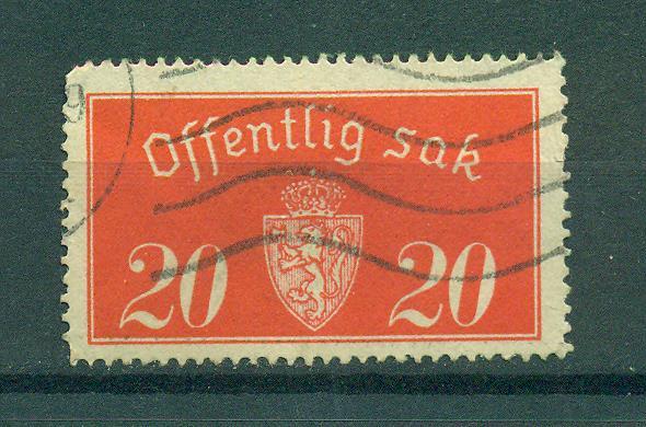 Norway sc# O14 (4) used cat value $.60