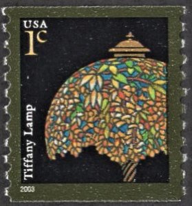US 3758 MNH VF 1 Cent Tiffany Lamp Coil (2003)