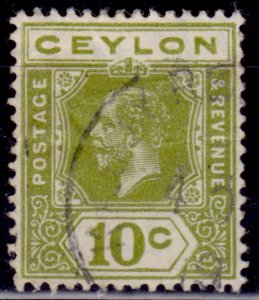 Ceylon 1921-27, KGV, 10c, sc#205, used