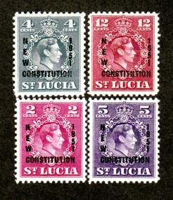 St Lucia # 152-155 Mint!