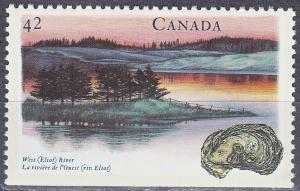 #1409 Canada MNH Heritage Rivers - West (Eliot) River, PEI