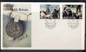 Jersey 1980 Europa Celebrities FDC