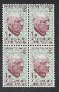 LIECHTENSTEIN SC# 429 B/4  VF/MNH 1967