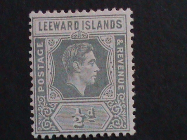 ​LEEWARD ISLANDS-1938 SC#104 KING GRORGE VI REVENUE- MINT -VF-85 YEARS OLD
