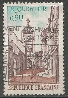 FRANCE, 1971 used 90c, Tower, Scott 1312